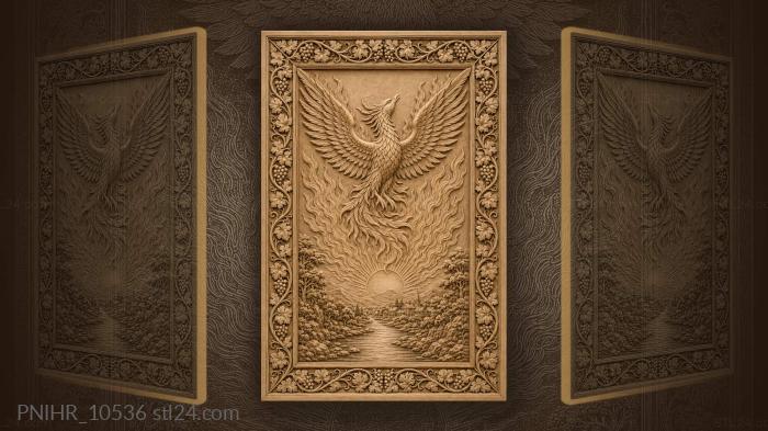 Phoenix rising sun village life 3d STL model