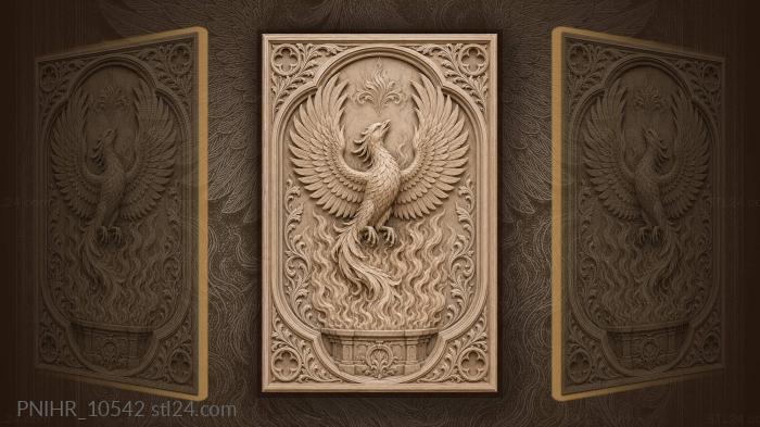 Phoenix rising from the hearth 3d STL model