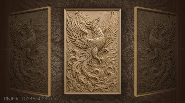 Phoenix surging straight upward 3d STL model