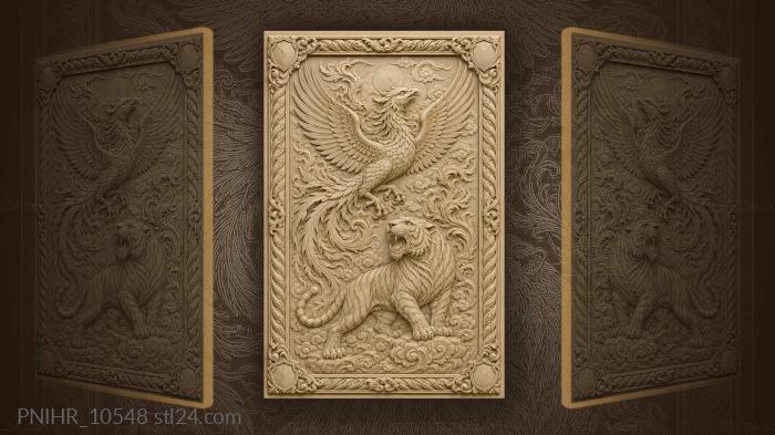 Phoenix and roaring tiger ascent 3d STL model