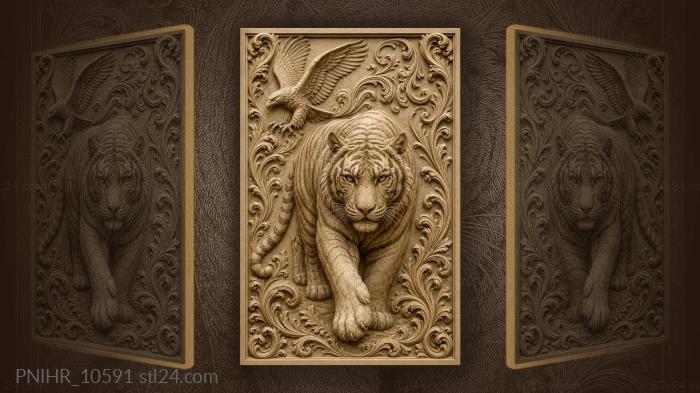 Tiger and soaring eagle power 3d STL model