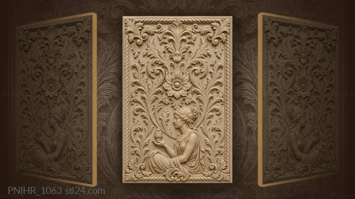 Figure below radiating flower holding object 3d STL model