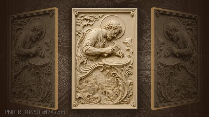 Craftsman at the wheel sacred landscape 3d STL model