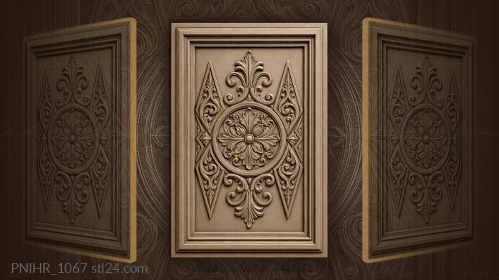 Bloom between two scrolled diamonds 3d STL model