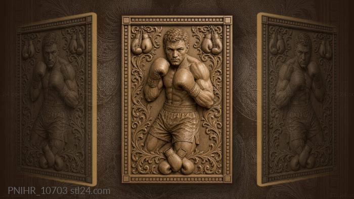 Two pairs of gloves above and below 3d STL model