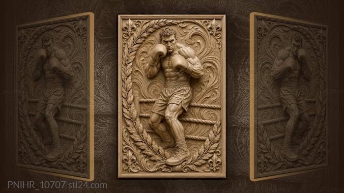 Ring rope at the waist and red guard 3d STL model