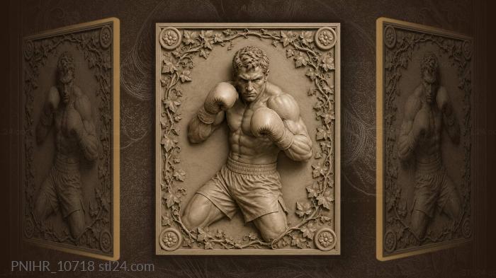Guarded stance amid the ivy 3d STL model