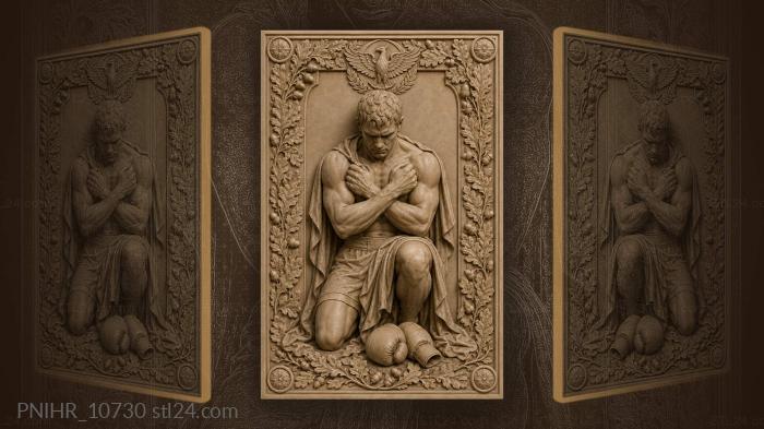 Boxer at rest strong spirit 3d STL model
