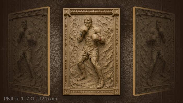 Gloves trimmed in red and blue 3d STL model