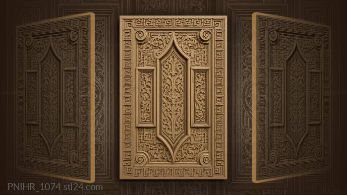 Ancient shield geometric meander border 3d STL model