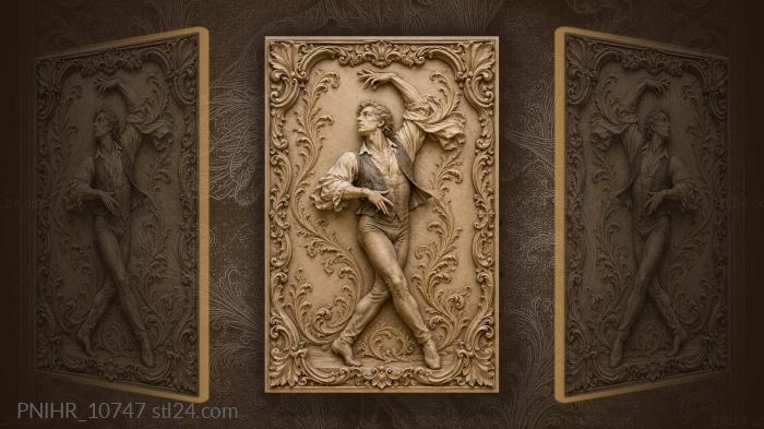 Mikhail Baryshnikov in a dynamic leap 3d STL model