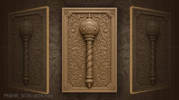Ceremonial mace with spiral shaft 3d STL model