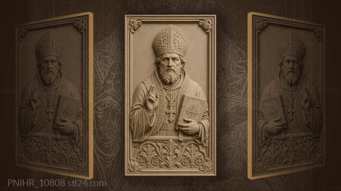 Wise cleric with ancient text 3d STL model