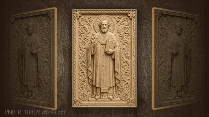 Priest blessing with closed book 3d STL model