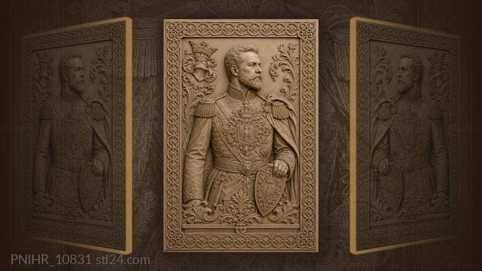 Officer with small shield at waist 3d STL model
