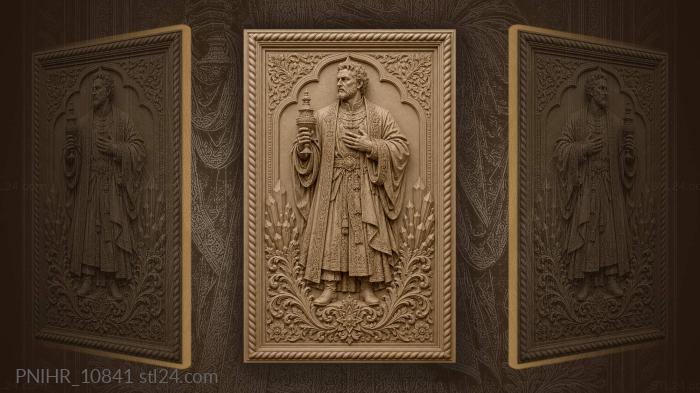 Noble man with floral motifs 3d STL model