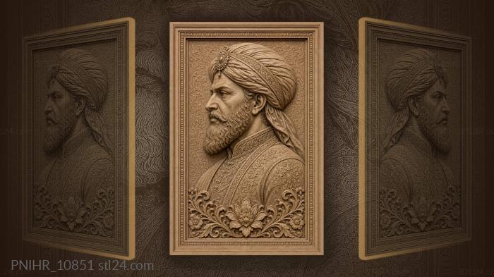 Turbaned noble guards a garden secret 3d STL model