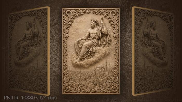 Cloud dweller over ancient city 3d STL model