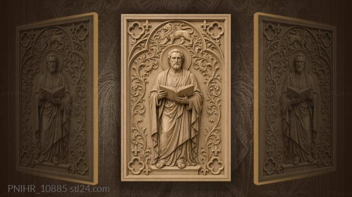 Wise man with lion halo 3d STL model