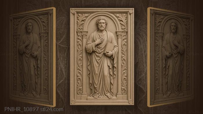 Curly haired reader with a raised palm 3d STL model