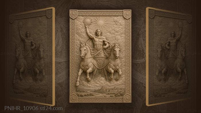 Dažbog’s solar chariot across the heavens 3d STL model