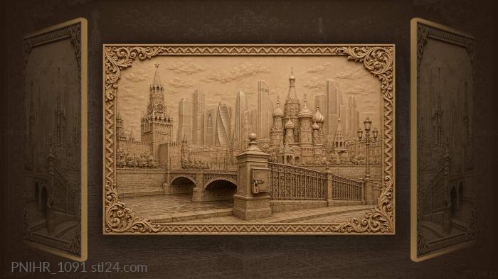 Cathedral towers beyond the locked mailbox 3d STL model