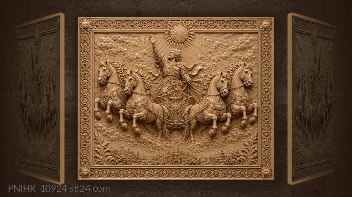 Dazhbog’s solar chariot ride 3d STL model