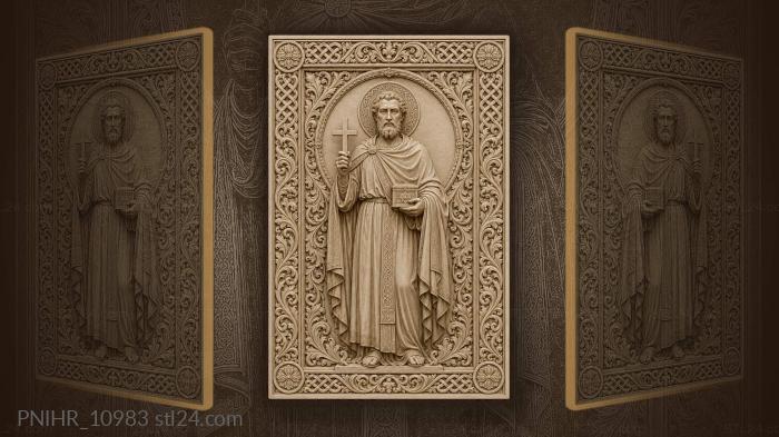 Apostle Andrew the First-Called with a cross 3d STL model