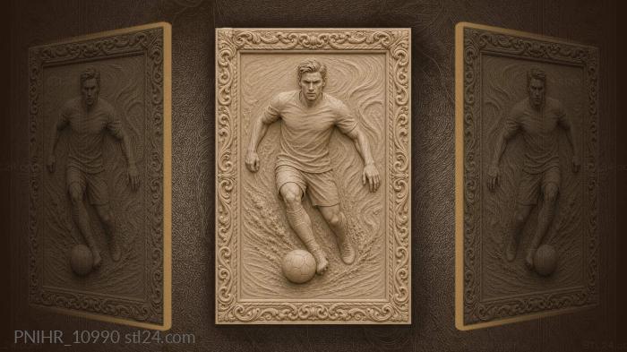 Andriy Shevchenko dribbles with his right foot 3d STL model