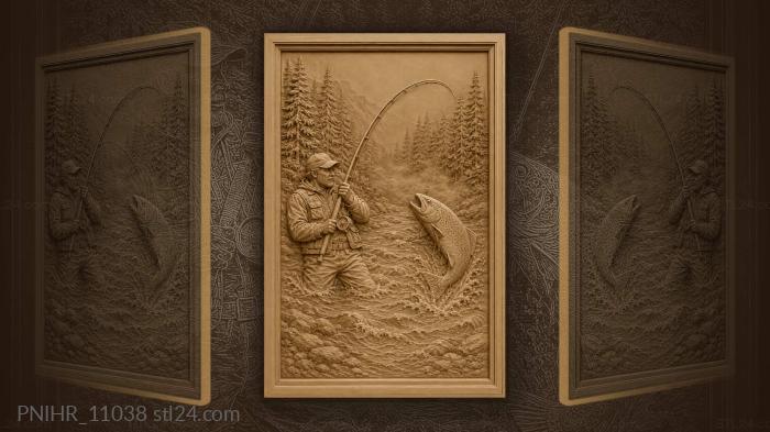 Waist deep in the river rod bending 3d STL model