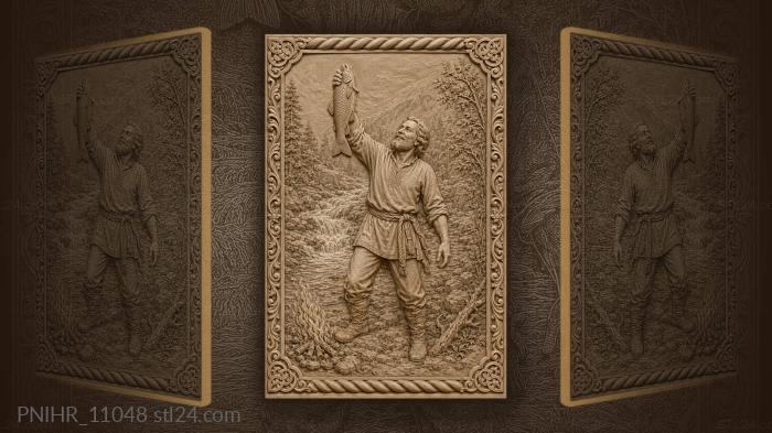 Fisherman’s triumph by the river 3d STL model