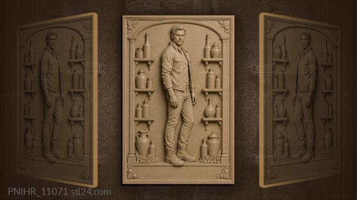 Standing among bottles and jars 3d STL model