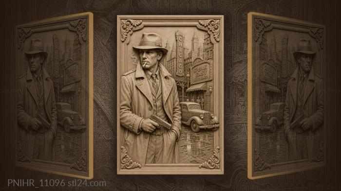 Al Capone walks armed through Chicago 3d STL model