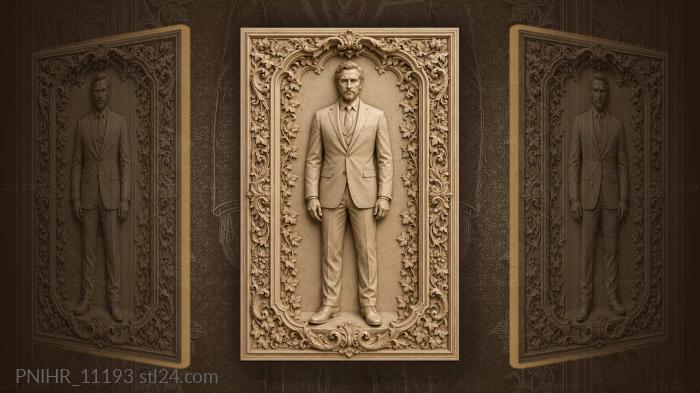 Frank Sinatra in a formal suit 3d STL model