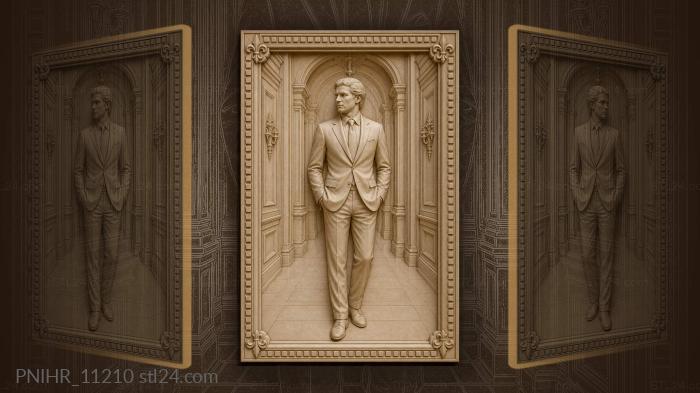 Michael Corleone in the mansion hallway 3d STL model
