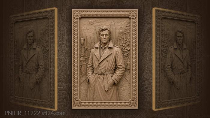 Philip Marlowe walking the evening street 3d STL model