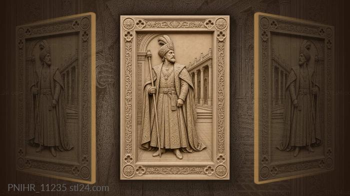 Noble gentleman with stately palace 3d STL model