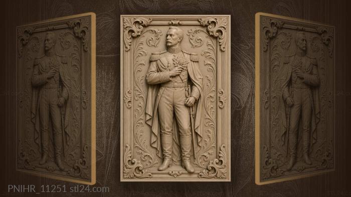 Mikhail Skobelev with a medal on his chest 3d STL model