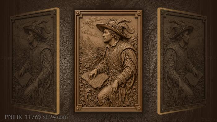 Feathered hat and distant lands 3d STL model