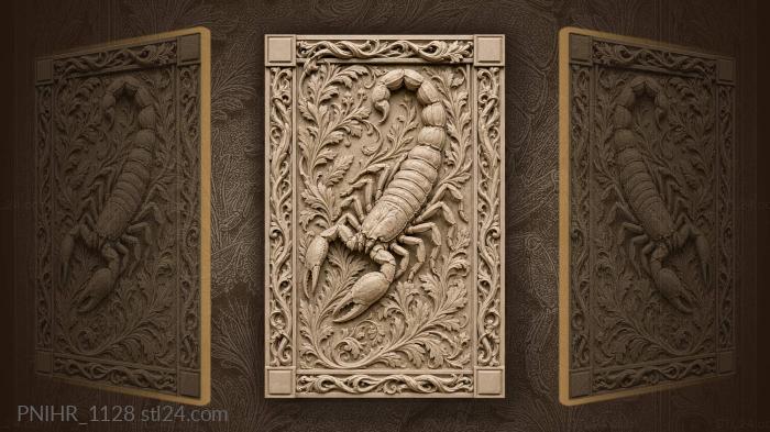 Scorpion rising out of dense foliage 3d STL model