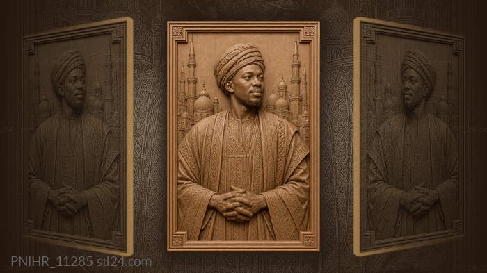 Man in a turban before the minarets 3d STL model