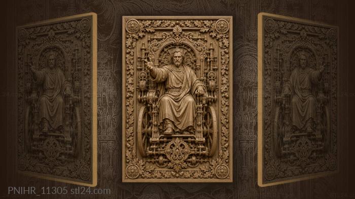 Steampunk gentleman in ornate carriage 3d STL model
