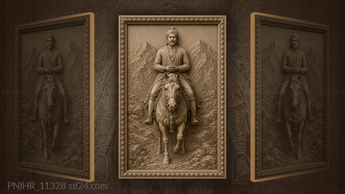 Horseman among the mountain peaks 3d STL model