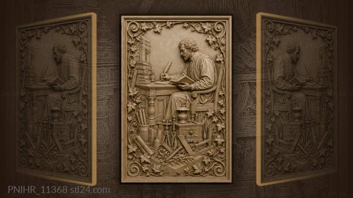 Tools and lamp below desk 3d STL model