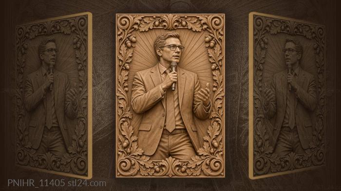 Speaker with radiating sound waves 3d STL model