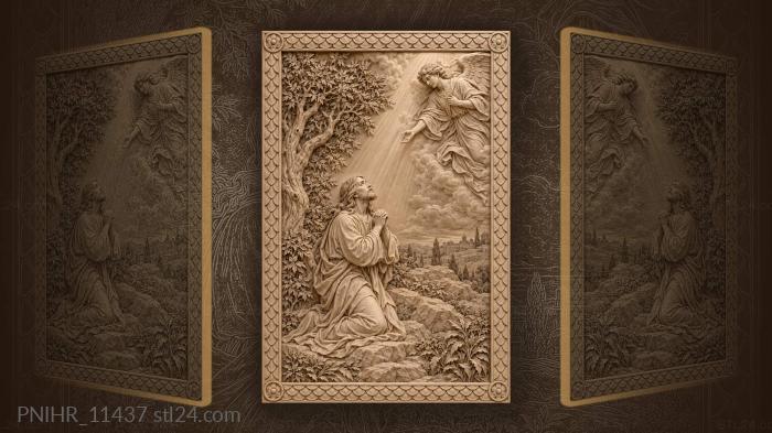 Heavenly vision humble prayer foliage 3d STL model