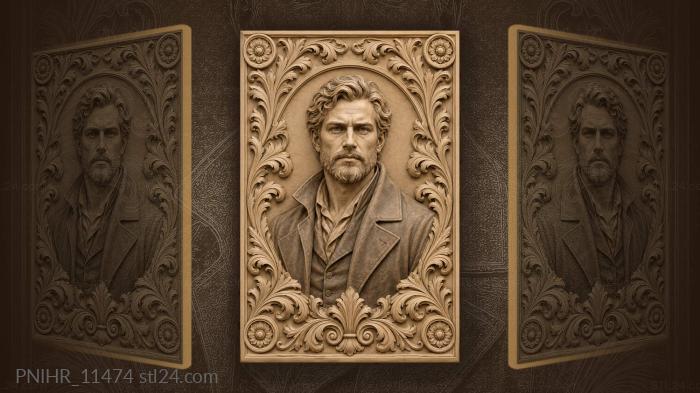 Doc Holliday with an open collar 3d STL model
