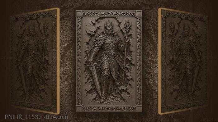 Sauron emerges from fractured lands 3d STL model