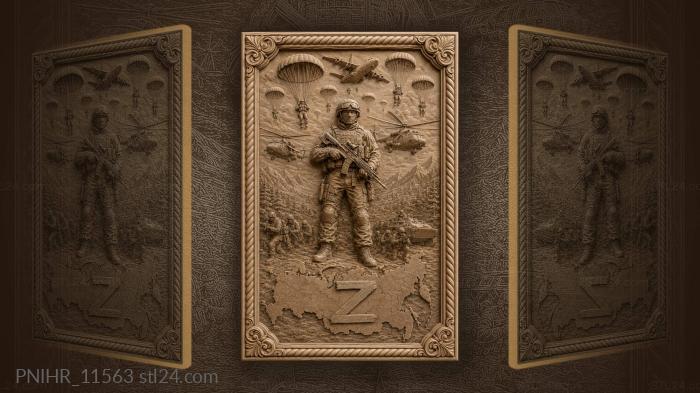 Airborne troops and frontline soldier 3d STL model