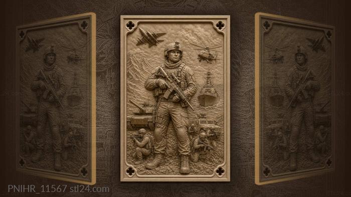 Bold troops advance into battle 3d STL model